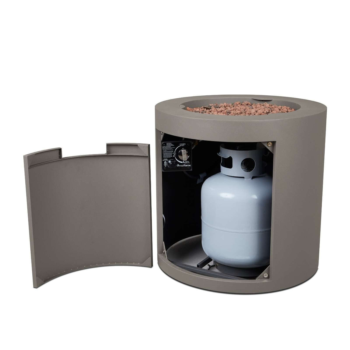 Steel Propane Fire Pit Hidden Tank in Mist Gray, 24-in F2N4 - product image 5