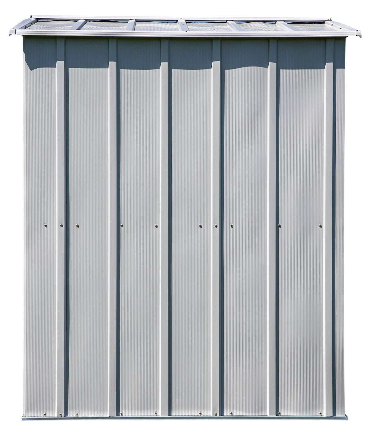 Classic Galvanized Steel Storage Shed, Flute Grey, 6-ft x 5-ft I0Q5 - product image 6