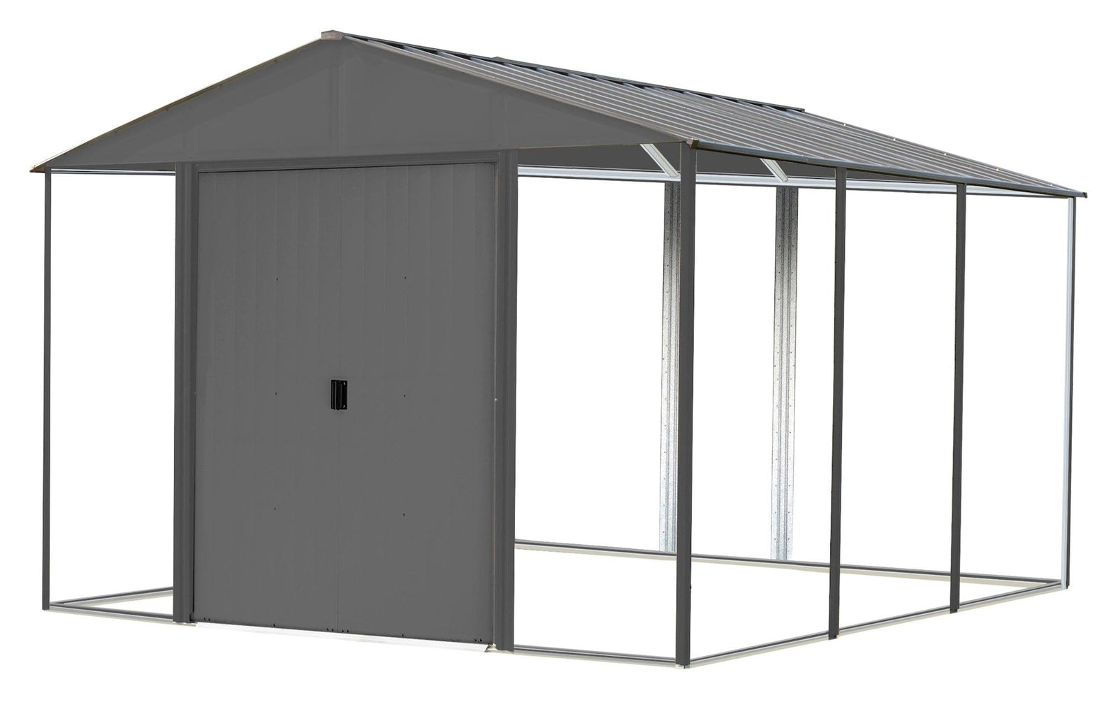 Ironwood Steel Hybrid Shed Kit, Anthracite, 10-ft x 12-ft C2B7 - product image 1