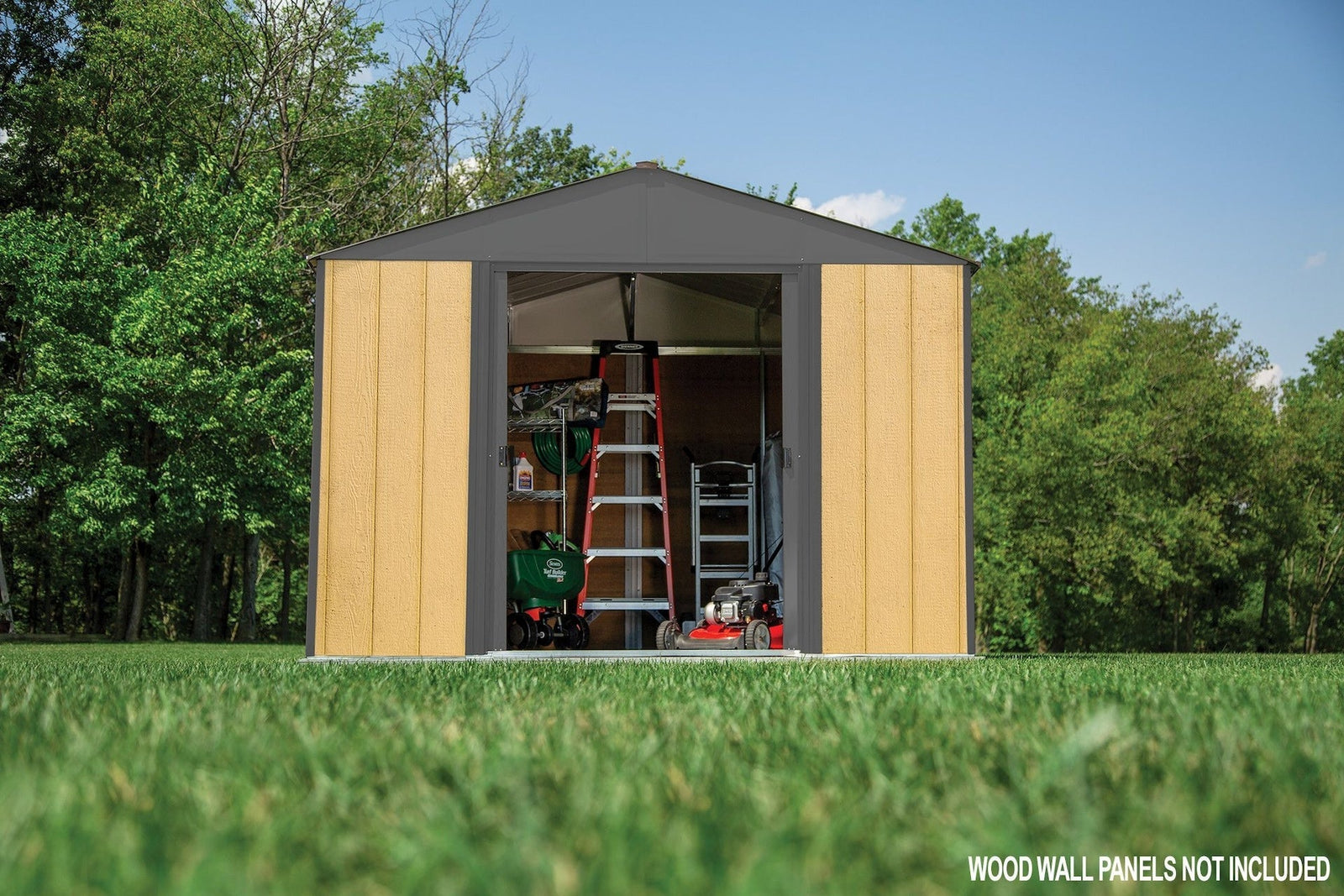 Ironwood Steel Hybrid Shed Kit, Anthracite, 10-ft x 12-ft C2B7 - product image 8