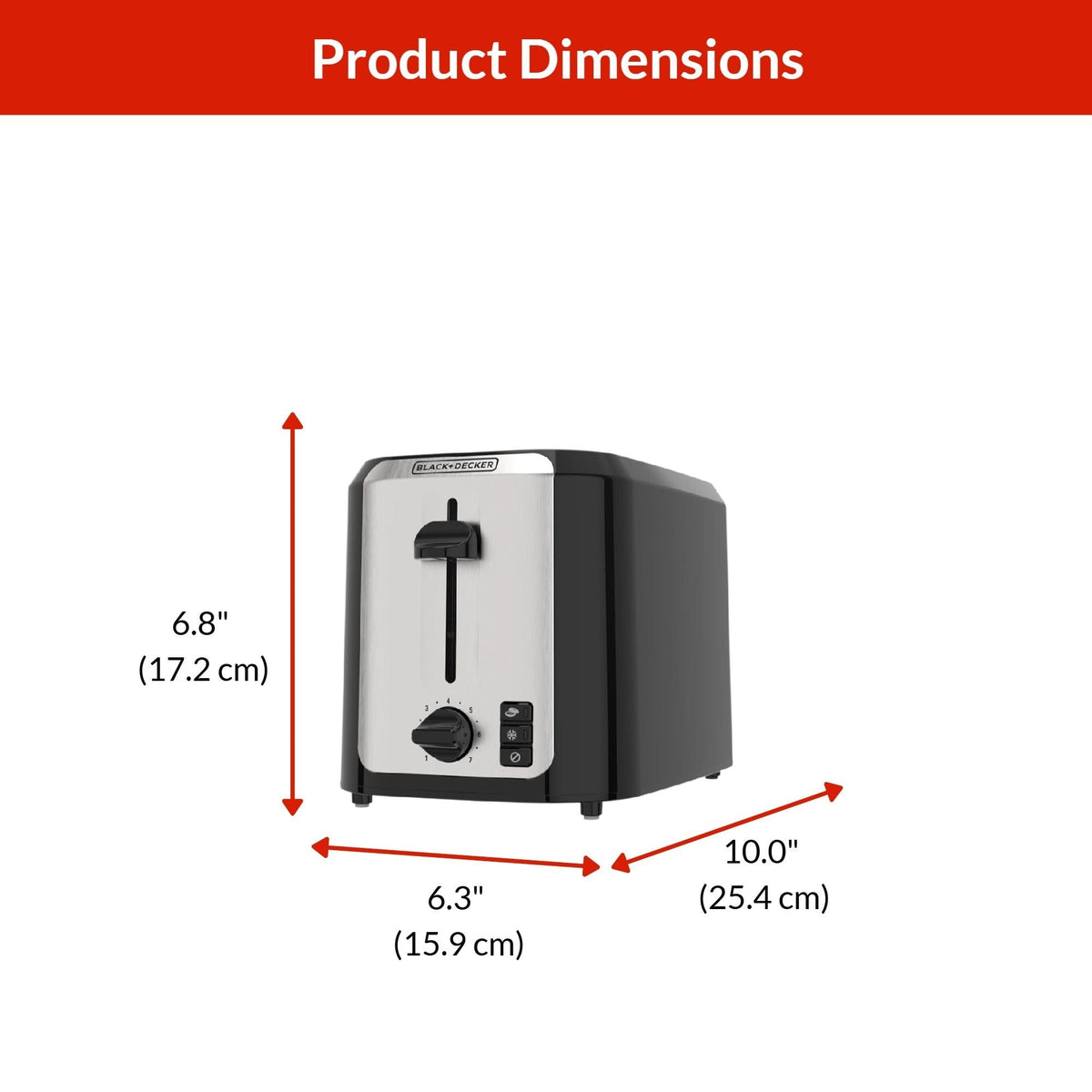 Extra Wide Slots Toaster with 7 Settings, 2-Slices X5H6 - product image 5