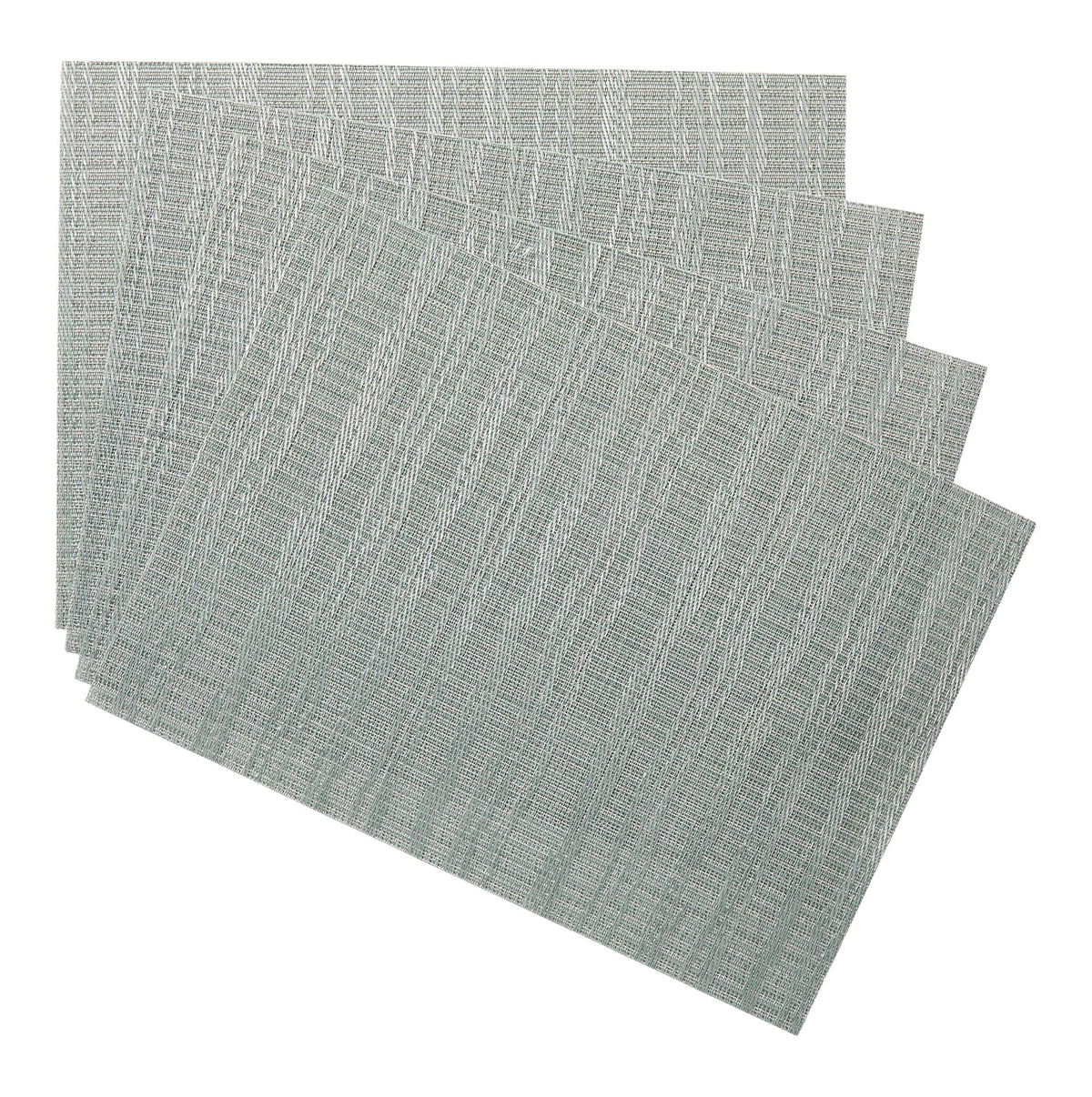 Lurex Rectangle Textilene Woven Placemat, Sage, 13-in x 18-in, 4-pk Y5A4 - product image 1