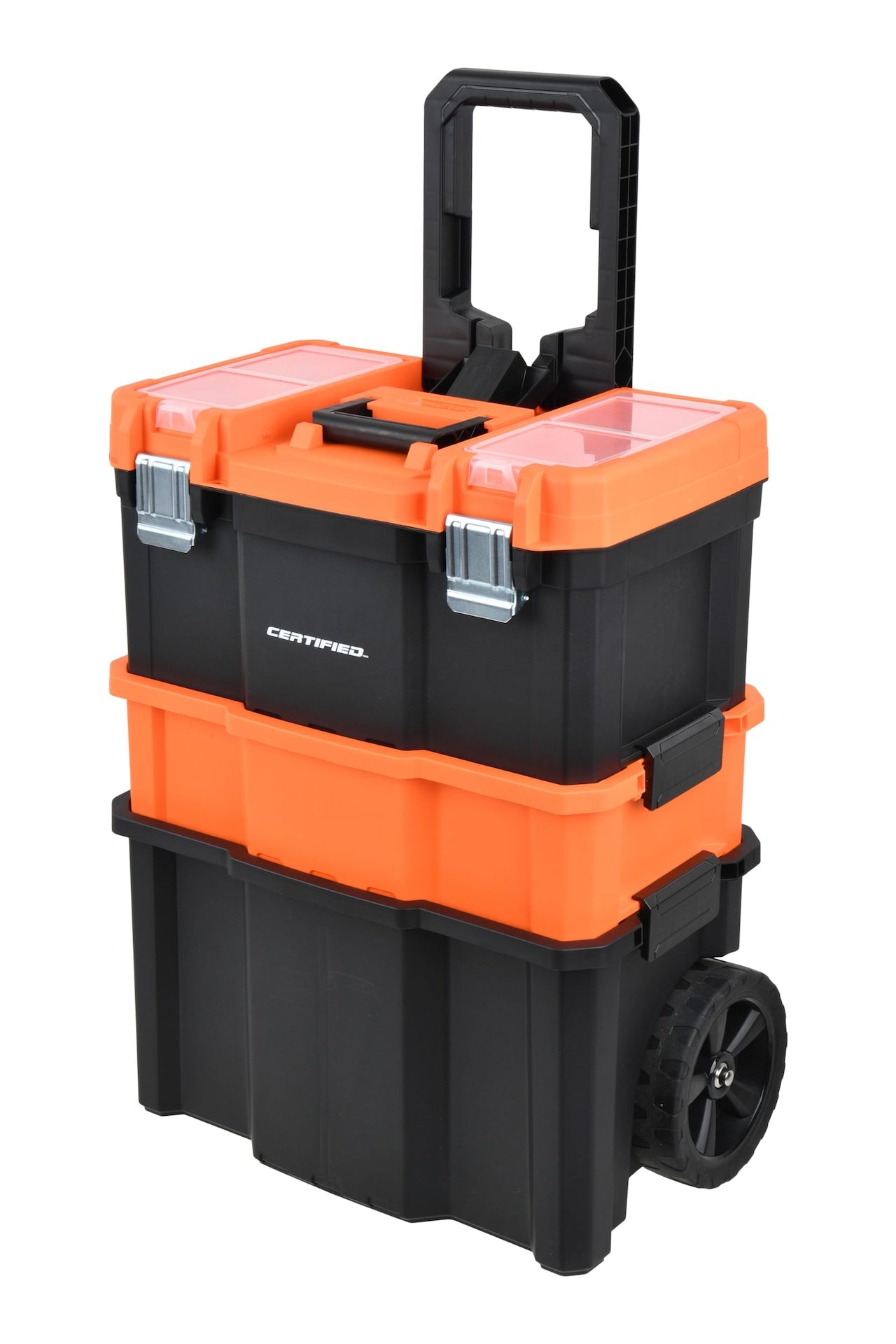 Rolling Mobile Toolbox with 2 Organizers, Orange A5I9 - product image 1
