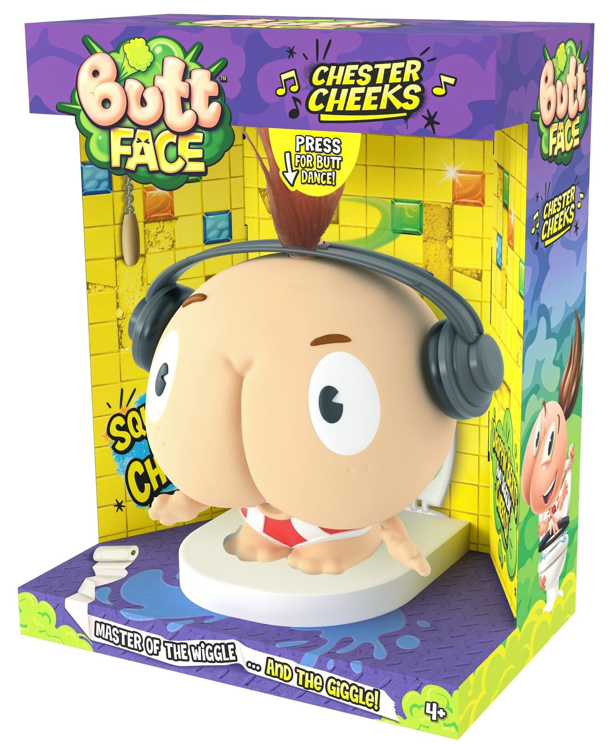 Cheeks Butt Face Interactive Farting Toy T9S5 - product image 1