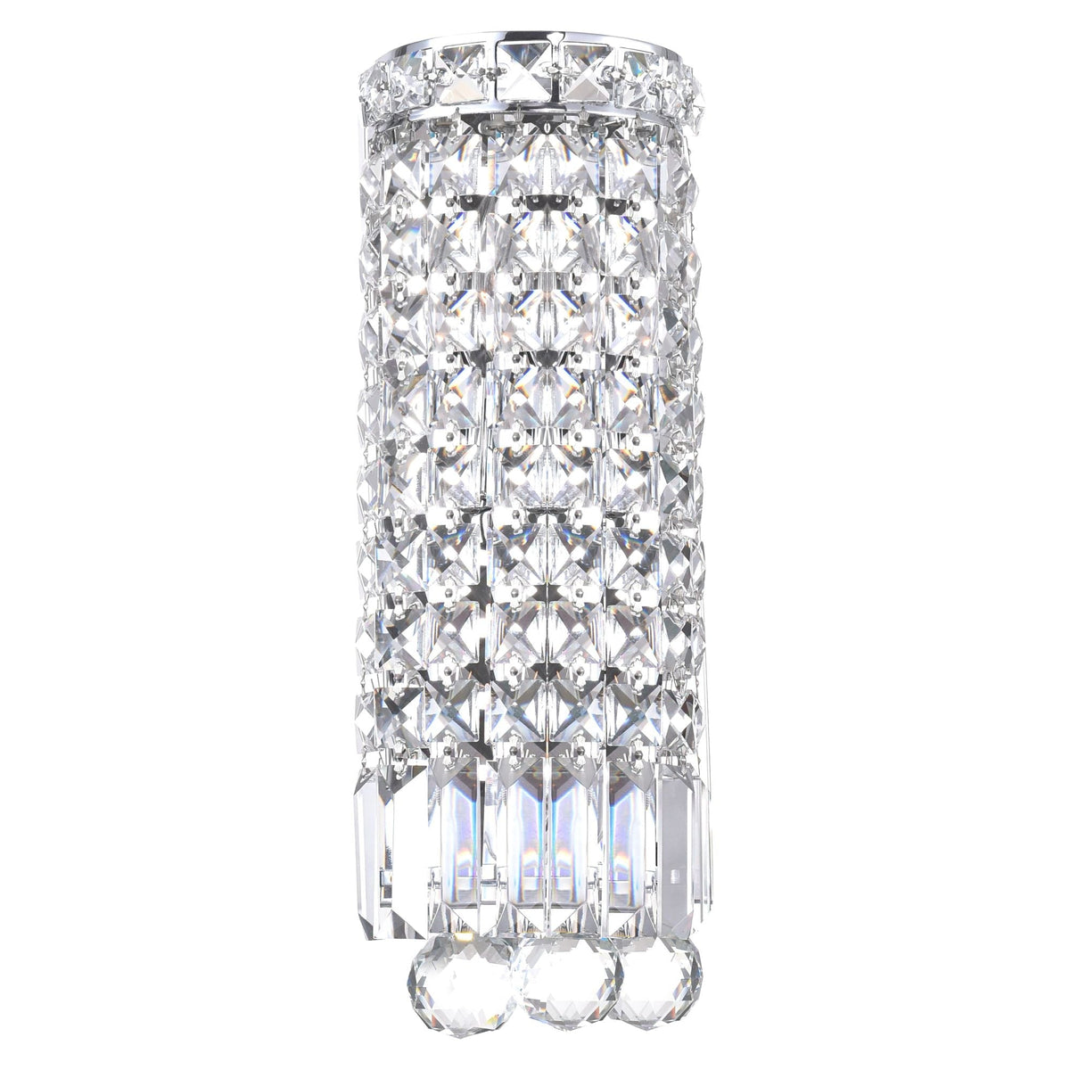 Lighting Colosseum Round Bathroom Wall Sconce, Chrome K6F4 - product image 1