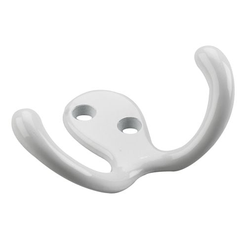 Double Wardrobe Hook, White, 4pk H8F9 - product image 1