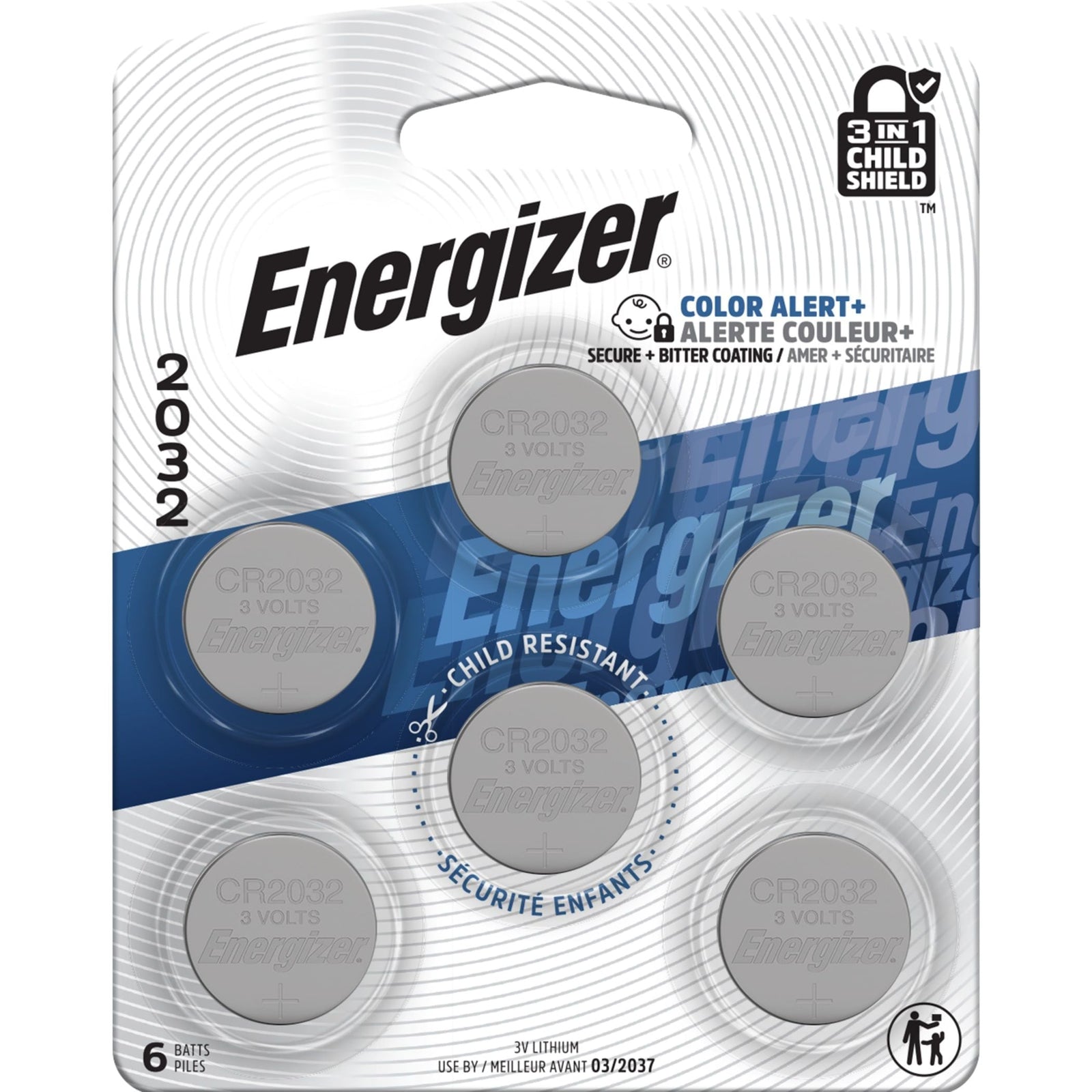 6-pk CR2032 3V / 3 Volt Lithium Coin Cell Batteries, Long Lasting T6R9 - product image 2