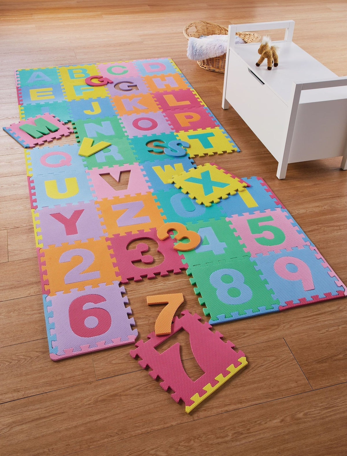 Pop-Out Alphabet Play Floor Mat, 78-pc, 7 x 4-ft, Ages 2+ M4U3 - product image 2