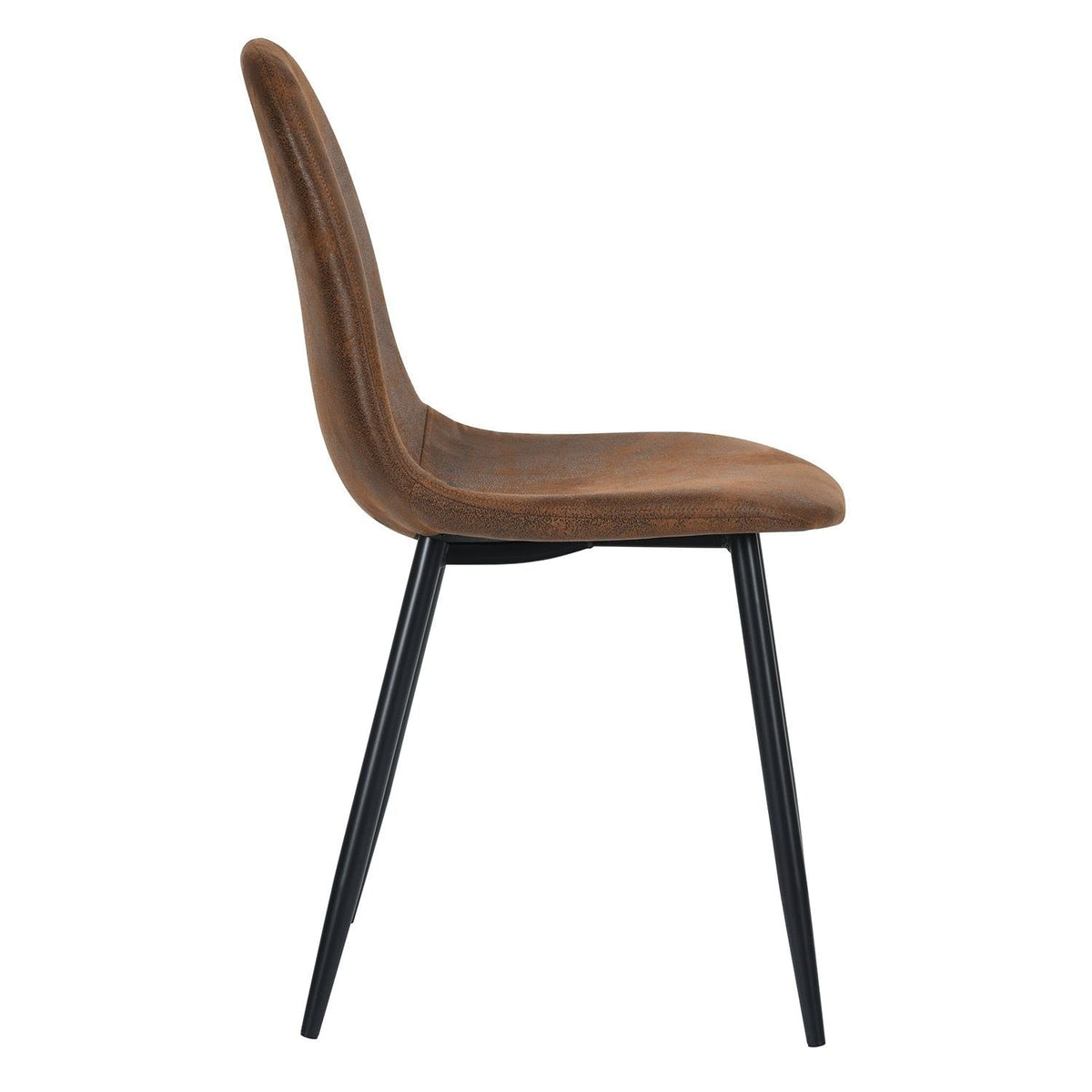 Mid-Century Dining Chairs, Brown Suede, 4-pk L4I1 - product image 5