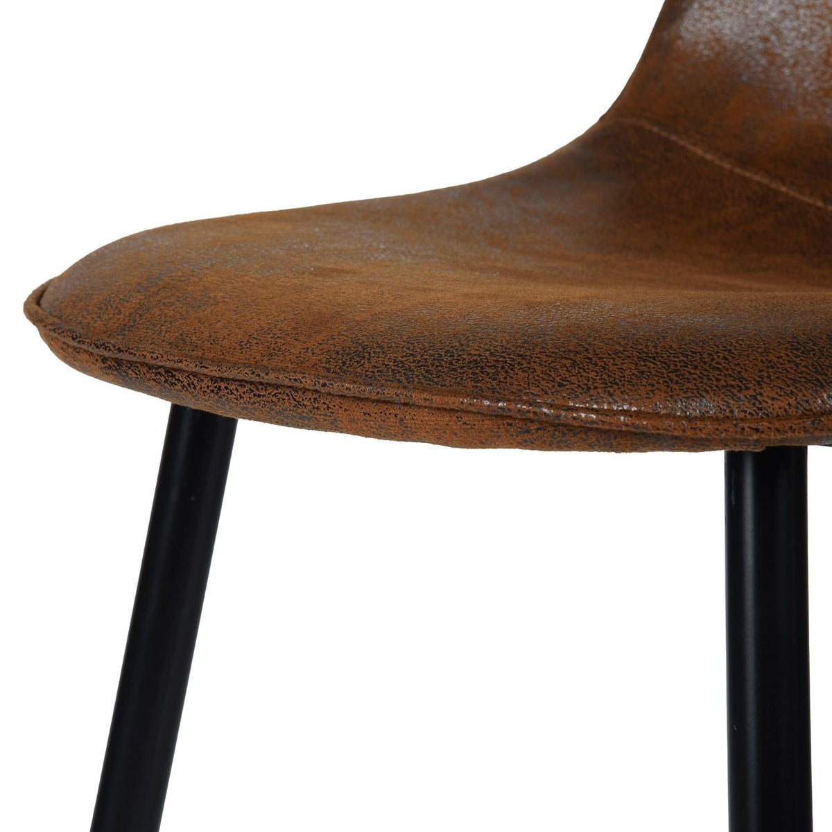 Mid-Century Dining Chairs, Brown Suede, 4-pk L4I1 - product image 6