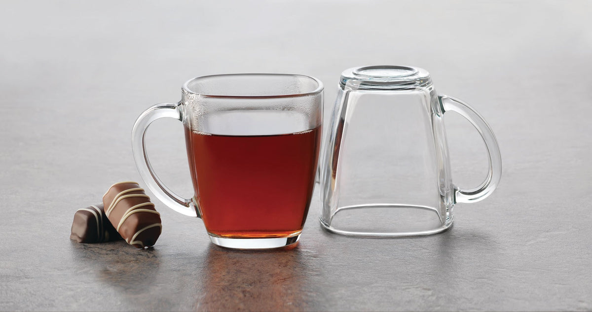 Square Mug Set, Clear, 4-pc E5O0 - product image 4