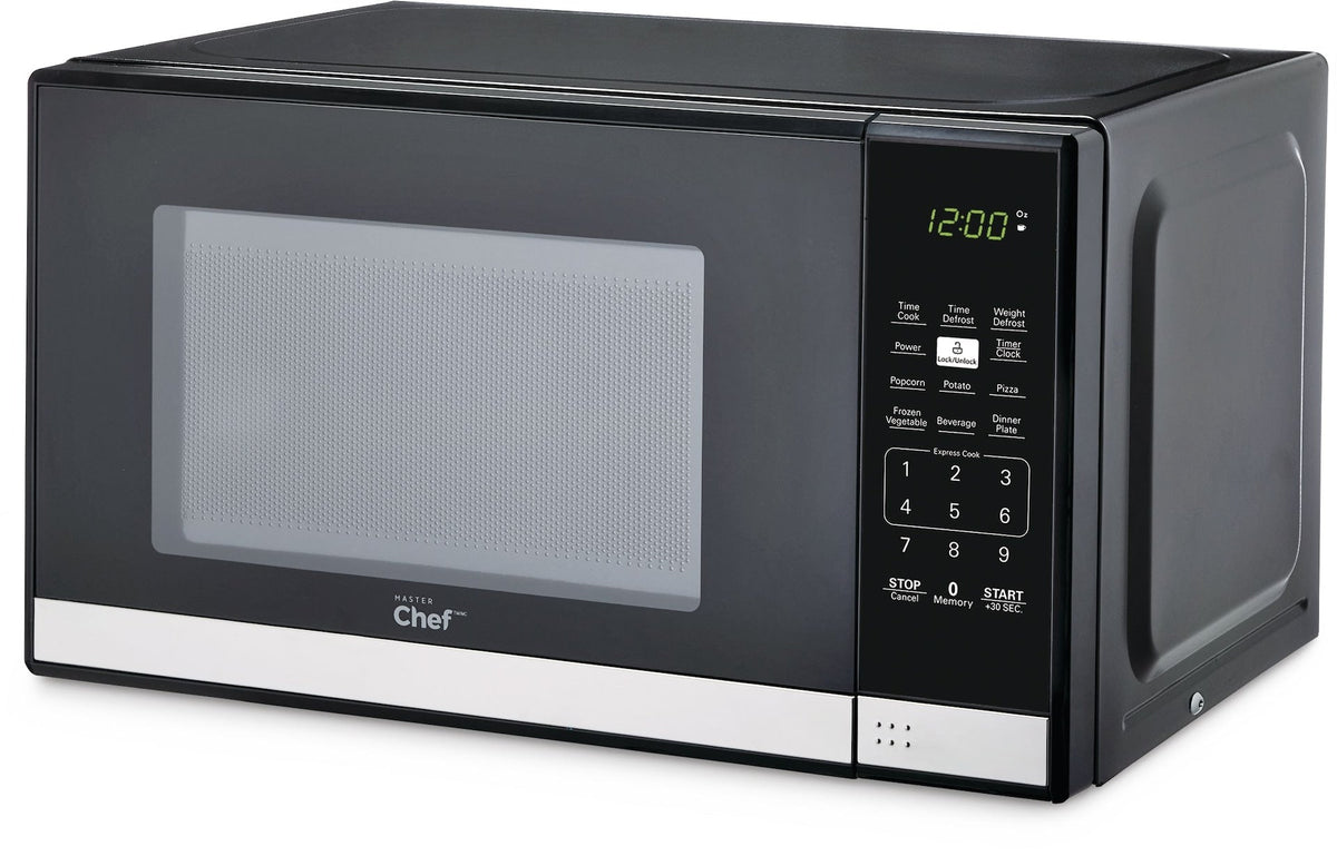 Countertop Microwave, 700 W, Black Stainless Steel, 0.7-cu-ft J9F1 - product image 1
