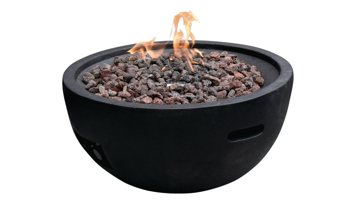 Jefferson Round Gas Fueled Outdoor Fire Bowl with PVC Cover, 40,000 BTUs, 13.7-in S8M7 - product image 3