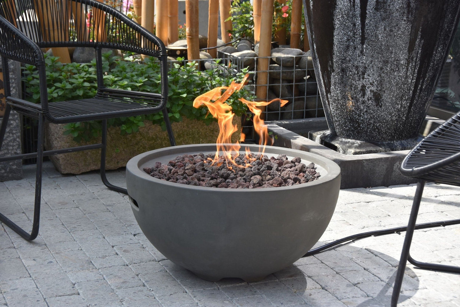 Nantucket Outdoor Gas-Fueled Fire Bowl, 40,000 BTUs, 27 x 27 x 14-in J2J4 - product image 2