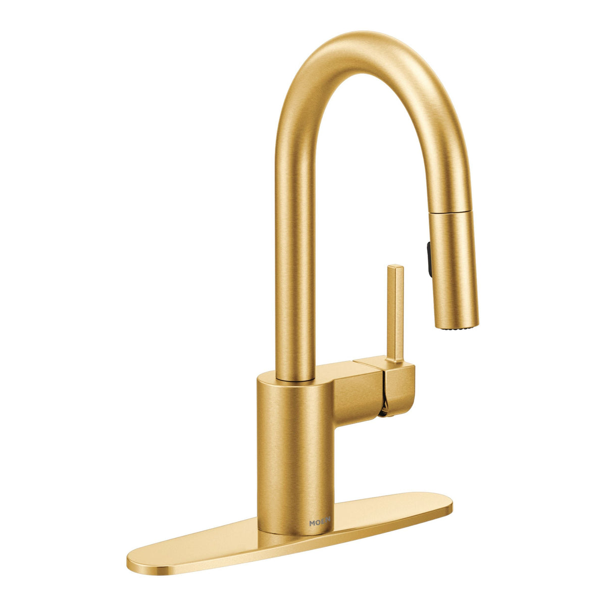 Align Single Handle High Arc Pull Down Sprayer Bar Faucet, Brushed Gold M4H7 - product image 1
