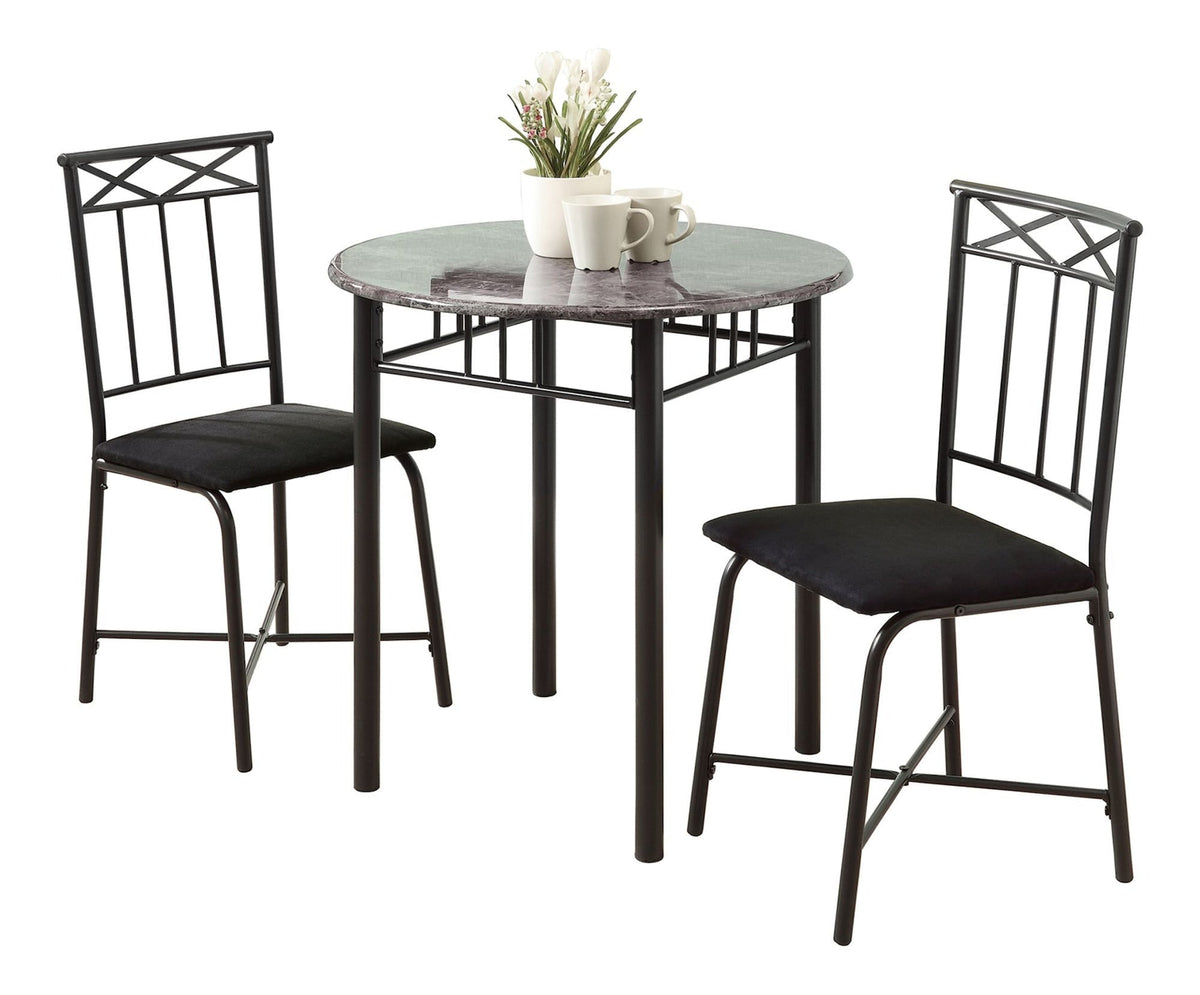 Transitional Dining Set, Grey, 3-pcs B3U6 - product image 1
