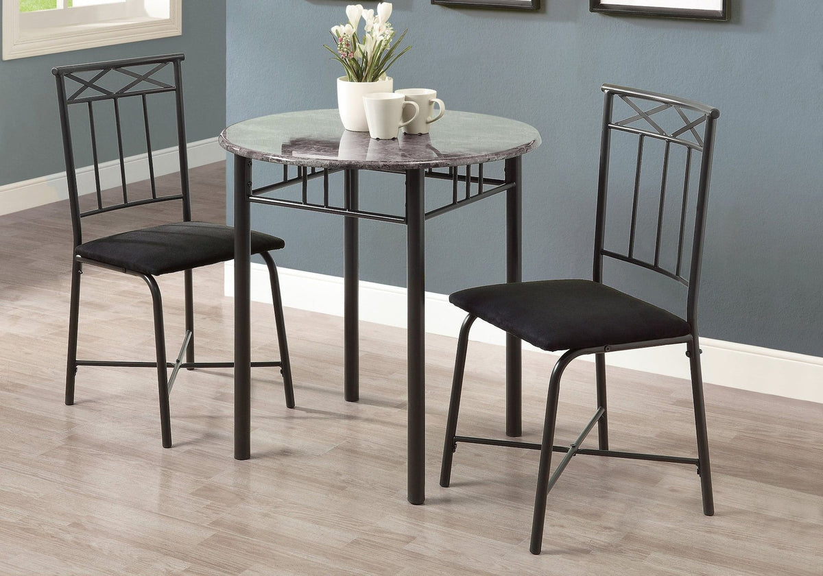 Transitional Dining Set, Grey, 3-pcs B3U6 - product image 4