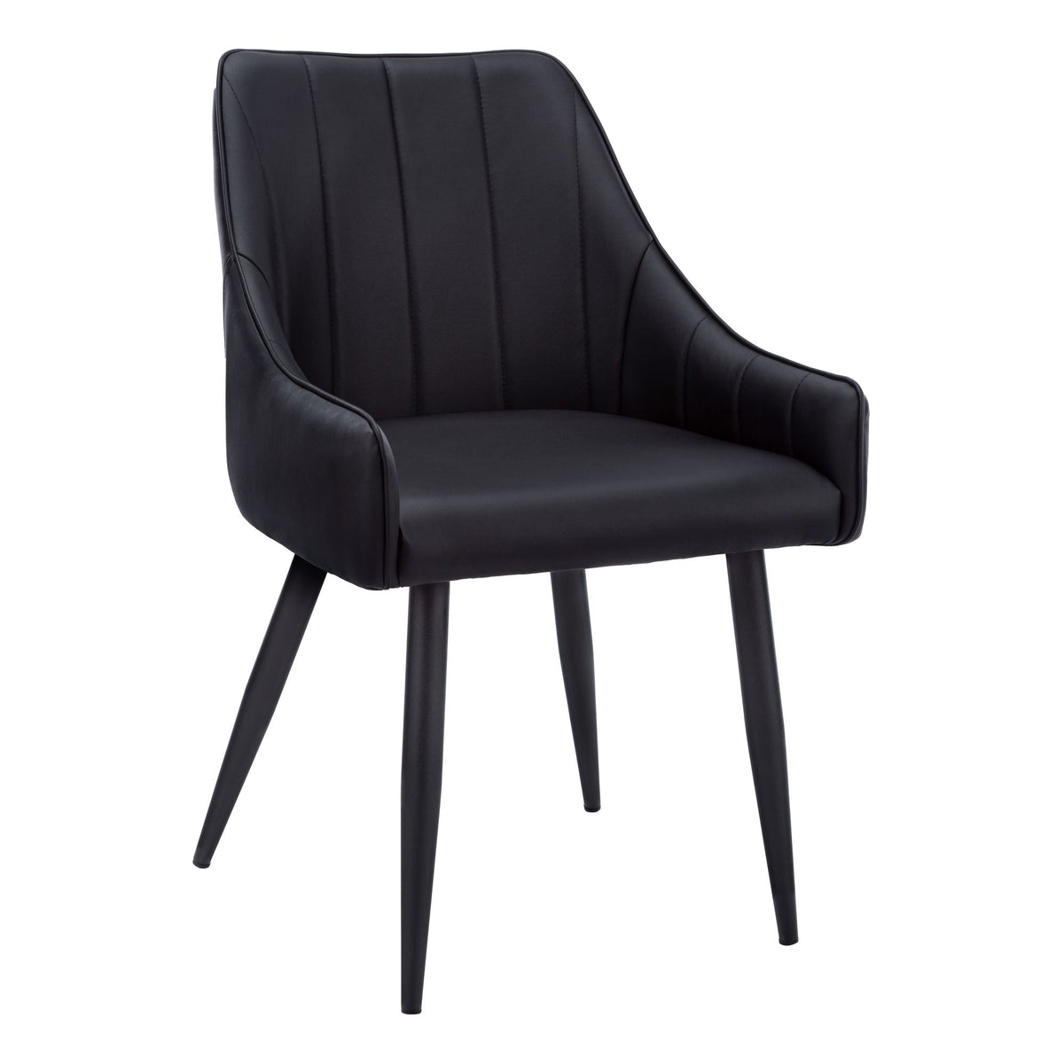 Tufted Leather Look Dining Chair Set, 2-pc E7V2 - product image 1