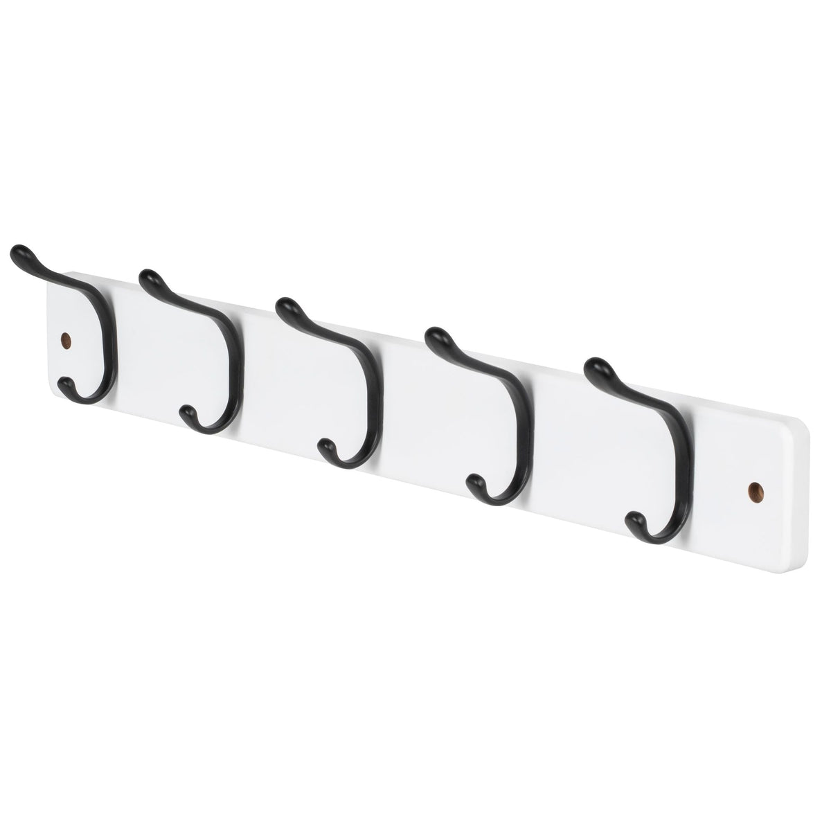 21.6" Modern Wall 5 Hook Rack, White M9J0 - product image 1