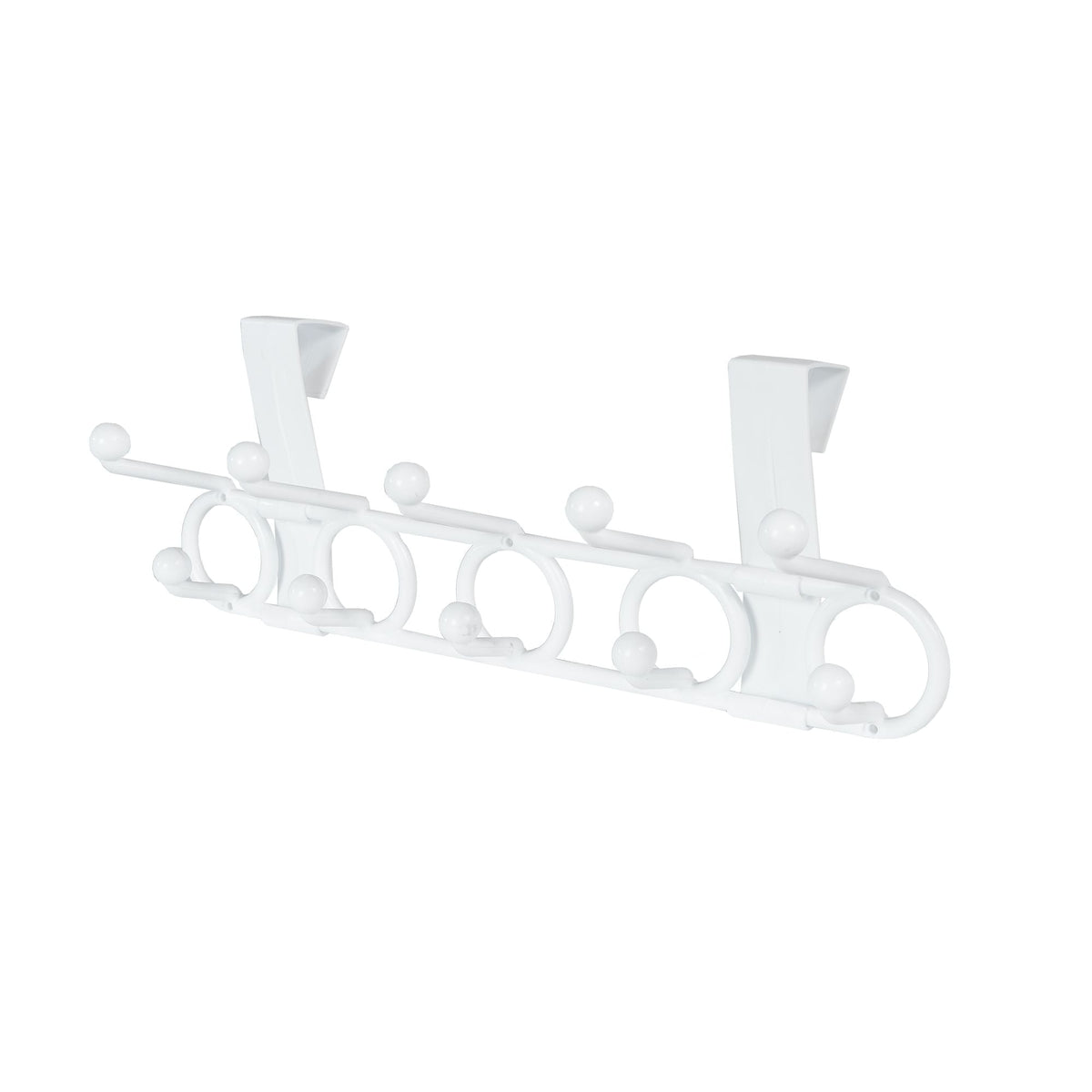 Plastic 10-Hook Over the Door Hook, White, 18.5-in D0E8 - product image 1
