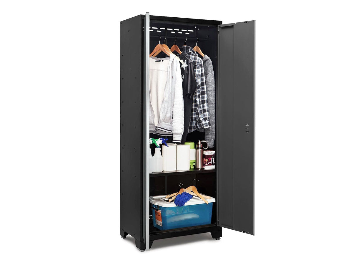 Bold Series 24-Gauge Steel RTA Storage Locker with 3 Shelves, Black/Grey, 30-in R3Z0 - product image 3
