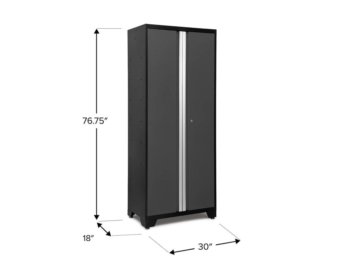 Bold Series 24-Gauge Steel RTA Storage Locker with 3 Shelves, Black/Grey, 30-in R3Z0 - product image 5