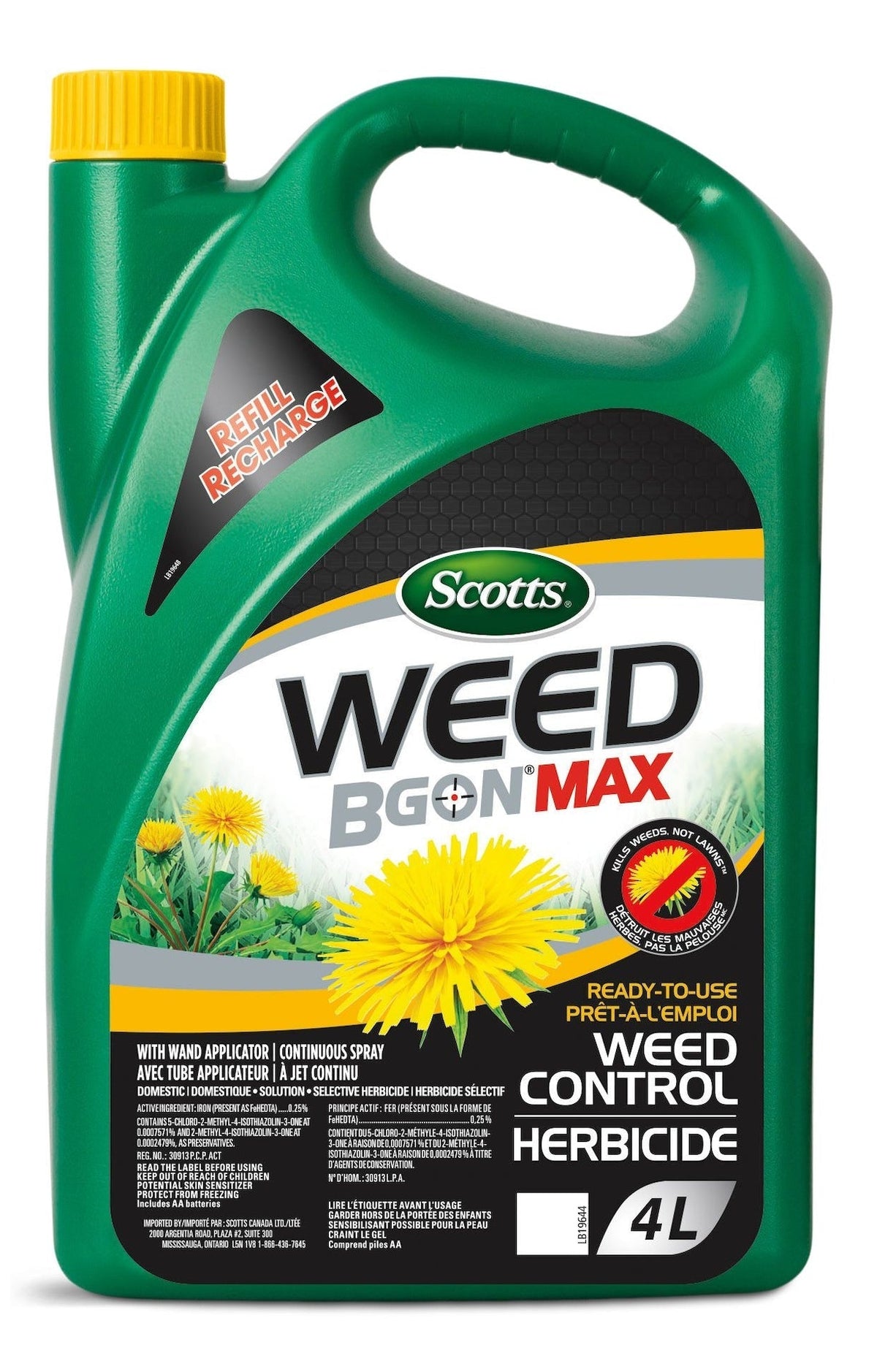 Weed B Gon MAX Ready-To-Use Weed Control for Lawns Refill, 4-L L3M0 - product image 1