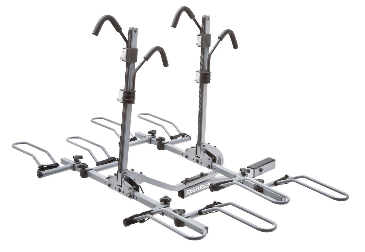 SR2902LR Crest Deluxe 4-Bike Lock & Tilt Platform Hitch Mount Bike Rack, Fits 2-in Receiver, Granite Grey I2F6 - product image 1