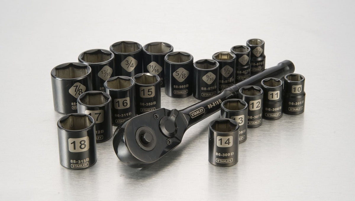 Professional Grade Black Chrome Socket Set, 19-pc, SAE/Metric K0Q0 - product image 7