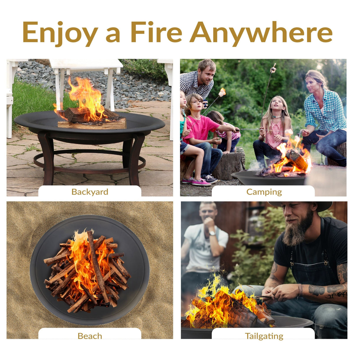 Decor Replacement Fire Pit Bowl, Black, 32-in F5C1 - product image 3