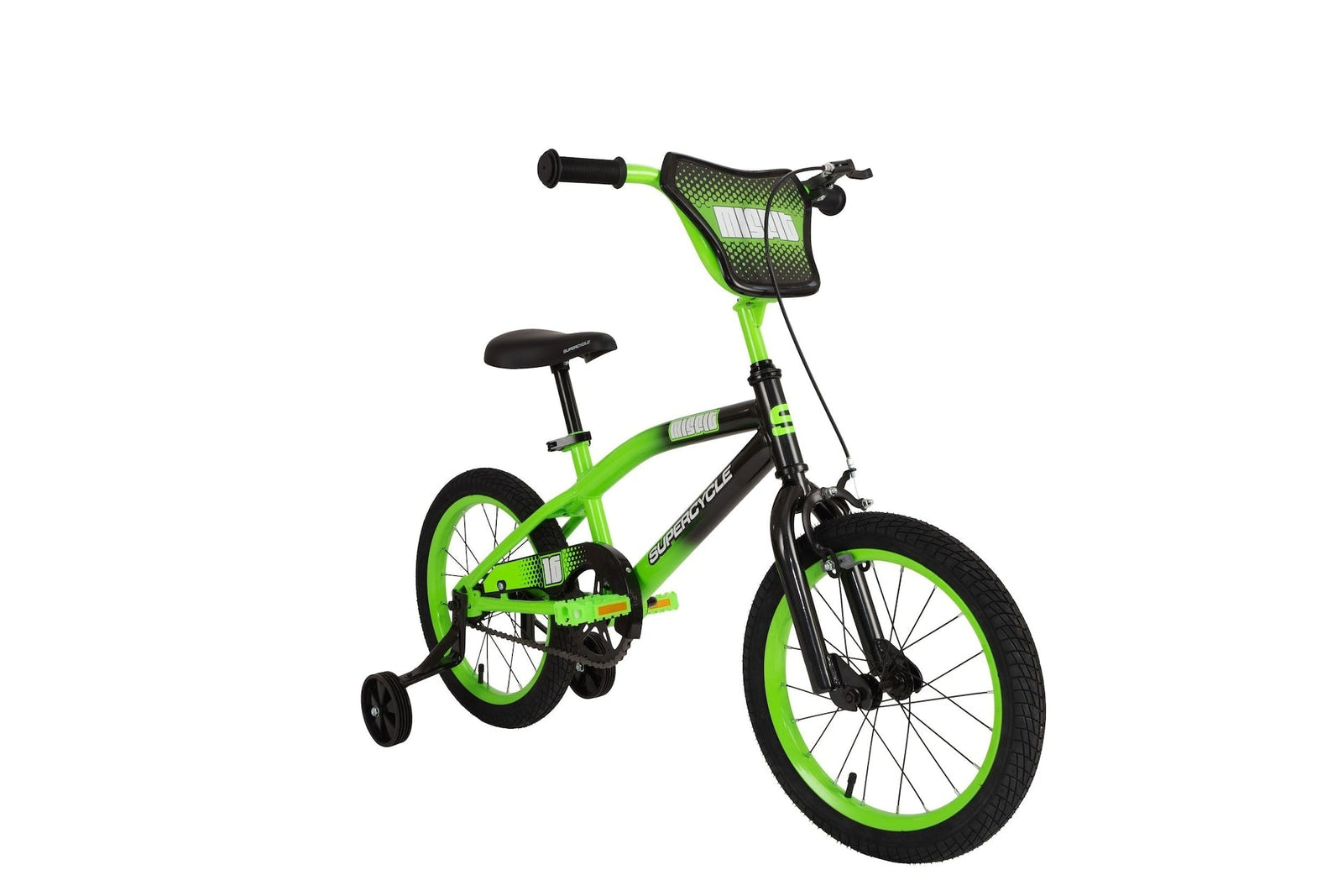 Misfit Kids' Bike with Training Wheels, 16-in, Green Z3T9 - product image 1