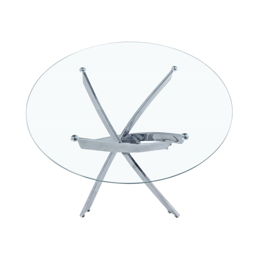 Me Home Star Glass Round Dining Table V0O5 - product image 3