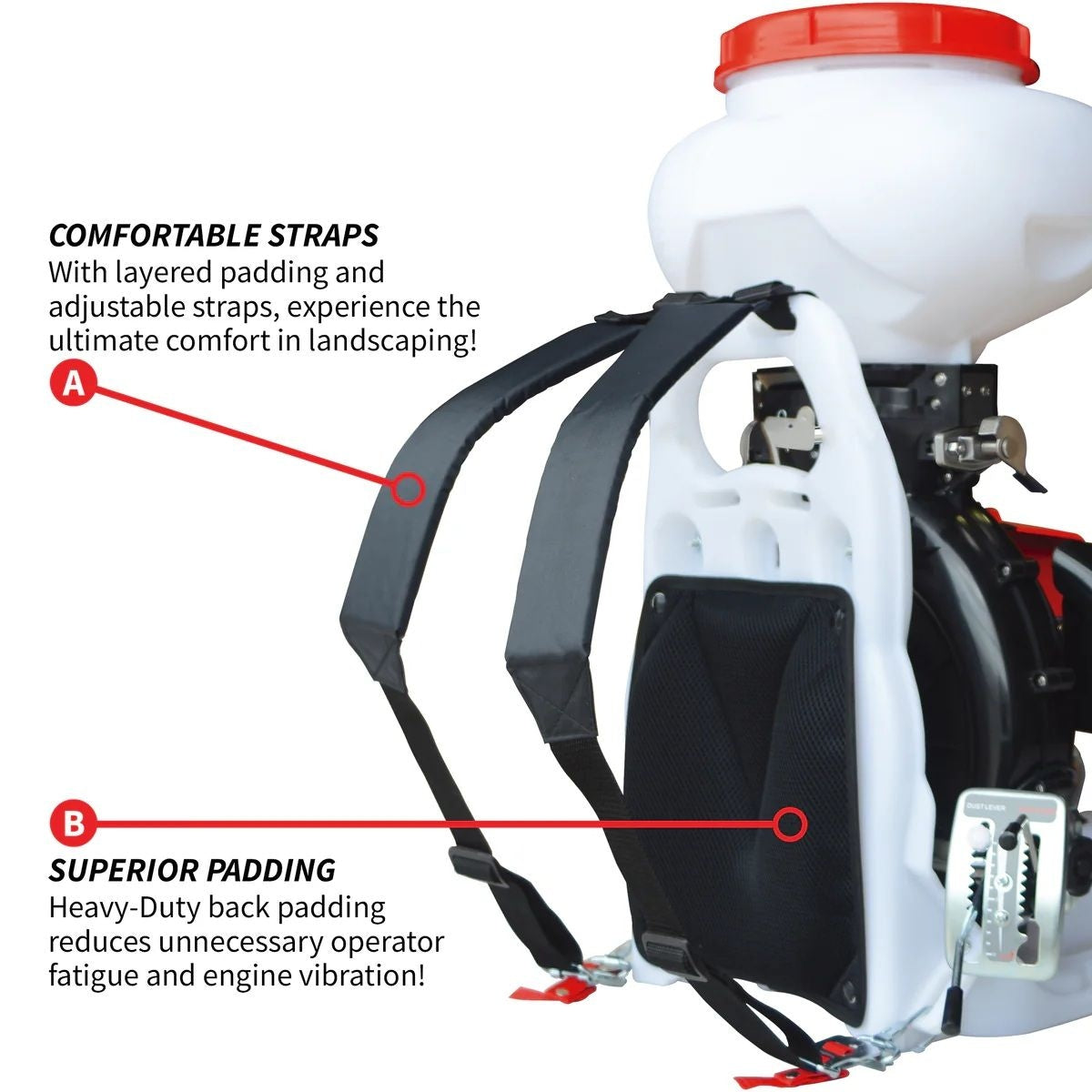 4-Gallon Backpack Motorized Fertilizer/Ice Melter Spreader T4O9 - product image 2