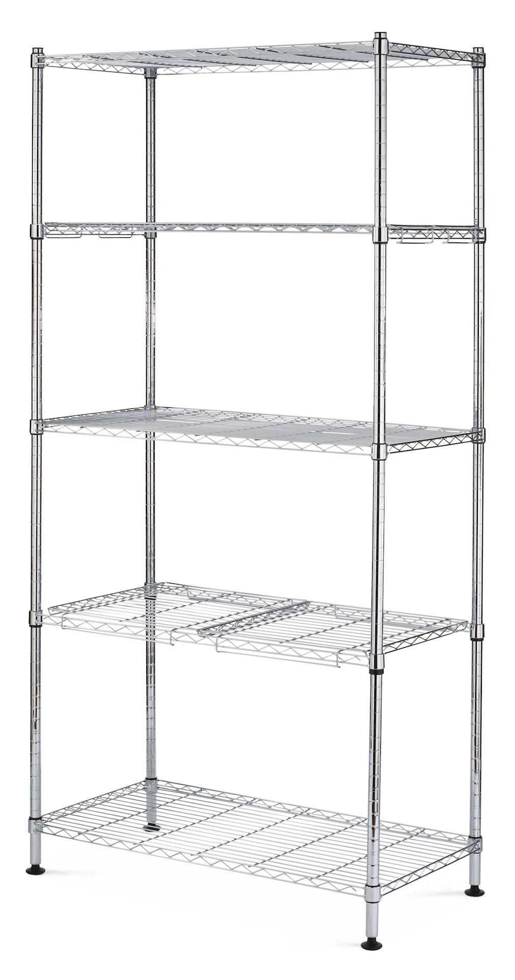 type A 5-Tier Wire Shelving Storage Unit, Chrome Q1D0 - product image 1