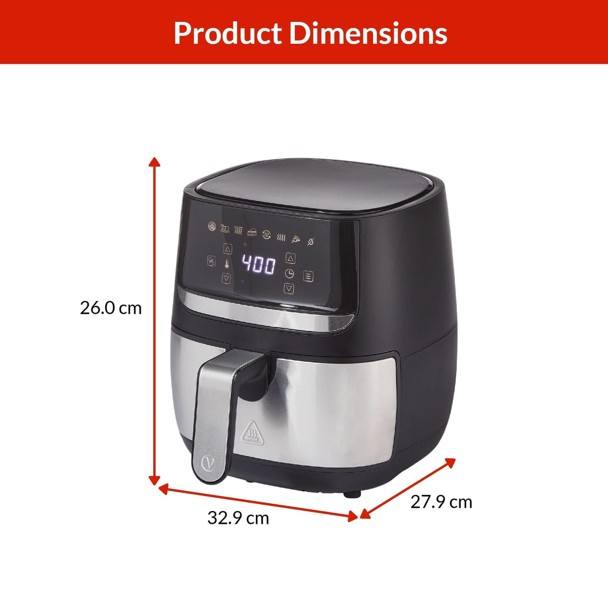 Stainless Steel Non-Stick Air Fryer, 4-qt O9V1 - product image 4