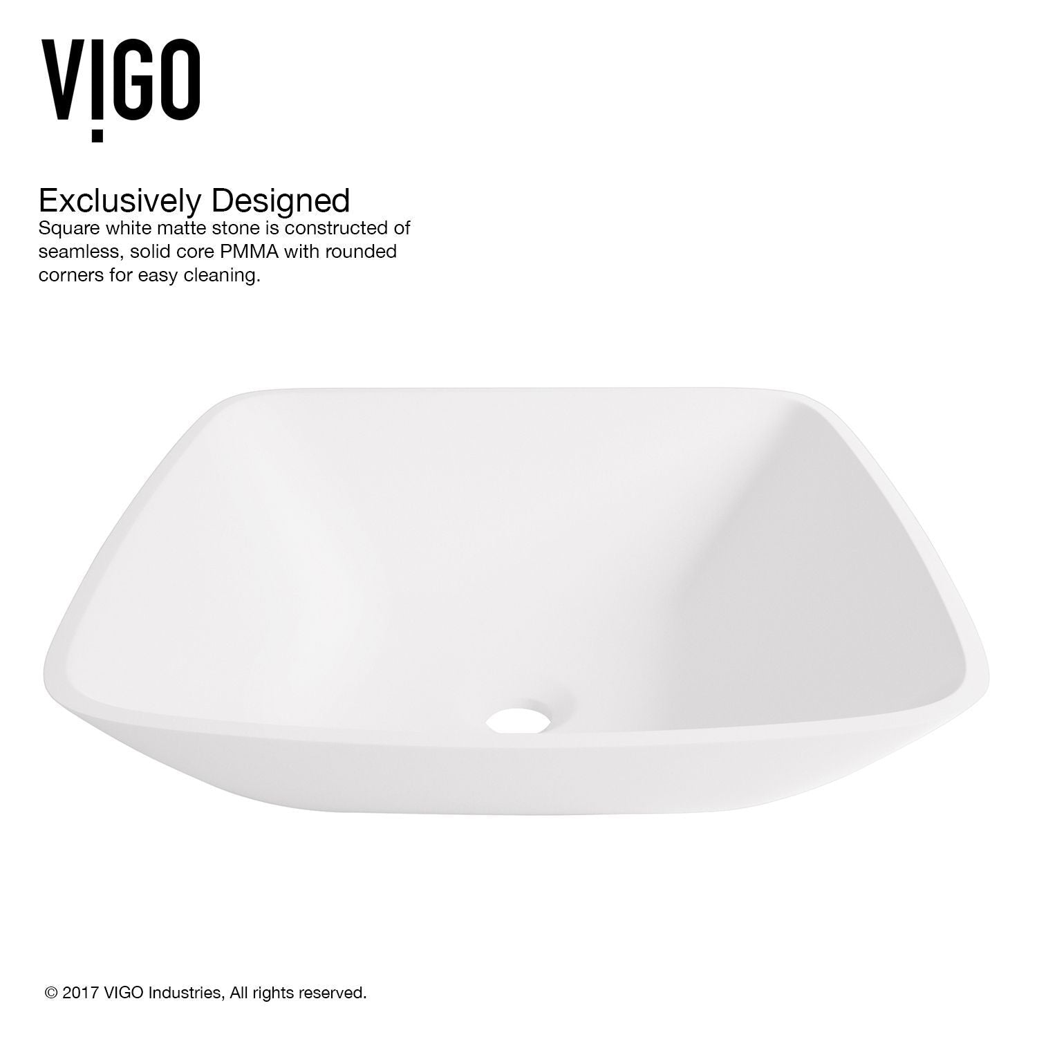 Hyacinth Matte Stone Round Vessel Bathroom Sink/Basin, Handpolished Construction, White P2Z9 - product image 1