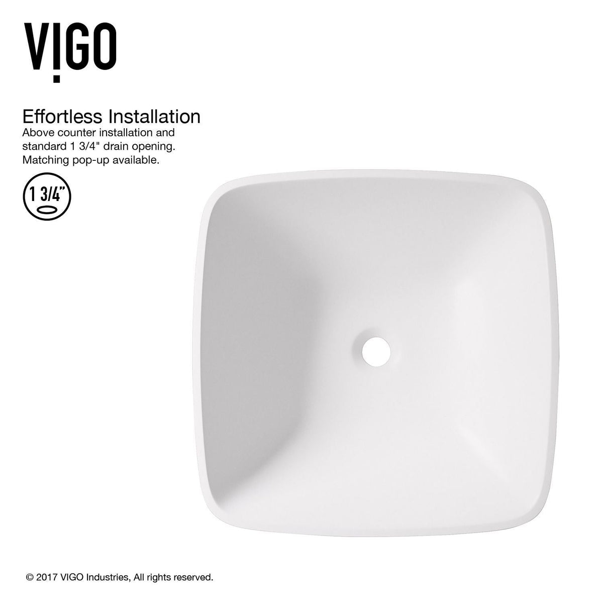 Hyacinth Matte Stone Round Vessel Bathroom Sink/Basin, Handpolished Construction, White P2Z9 - product image 3