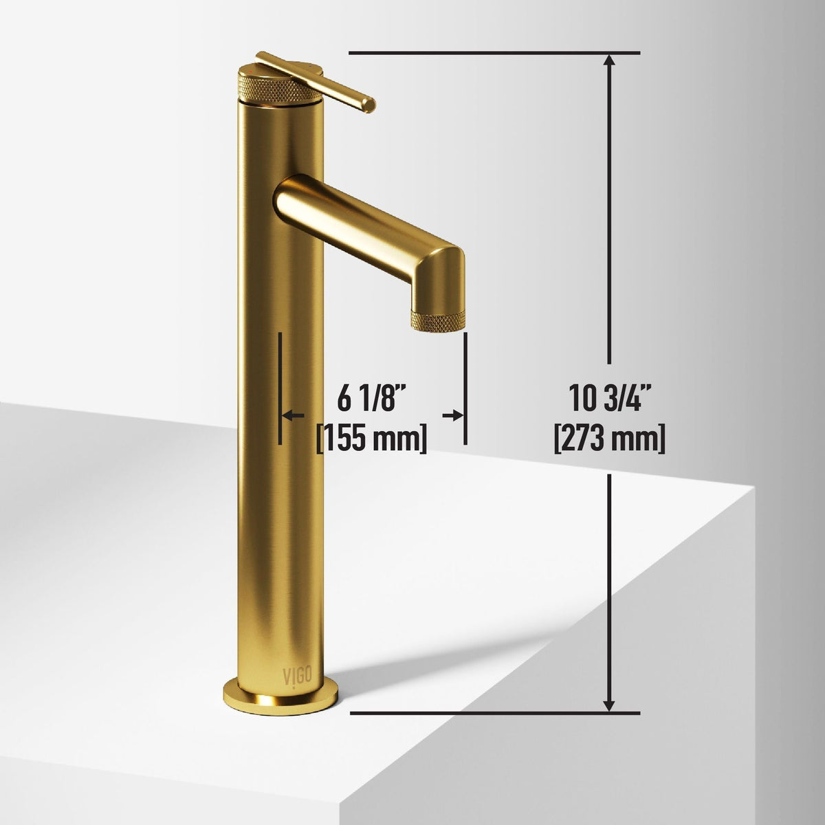 Sottile MatteShell Matte Black Bathroom Sink/Basin Set with Sterling Faucet and Glass Rectangular Vessel C3B4 - product image 5
