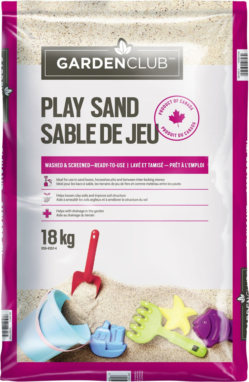 All Purpose Fine Granulated Washed Sandbox Play Sand, 18-kg U2P2