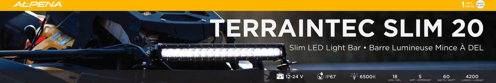 TerrainTec Slim 20 LED Light Bar J5Q6 - product image 1