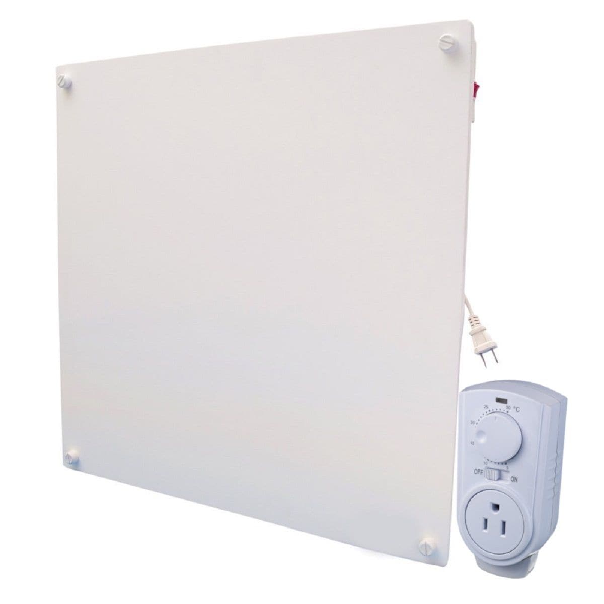 Heater Electric Heater with Plug-in Thermostat, 400W, White L6X6 - product image 1