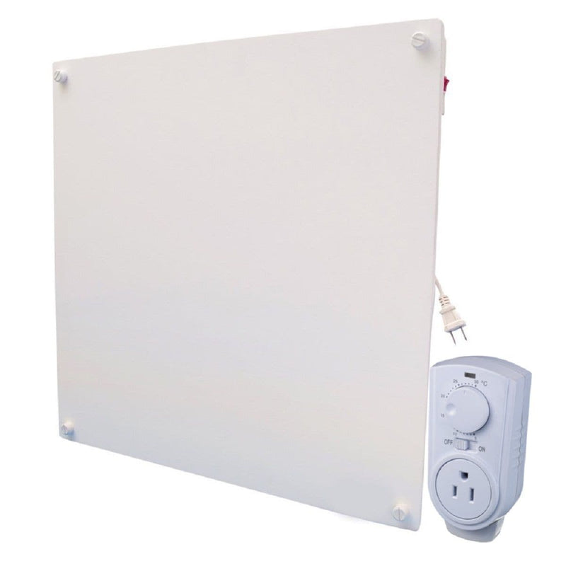 Heater Electric Heater with Plug-in Thermostat, 400W, White L6X6
