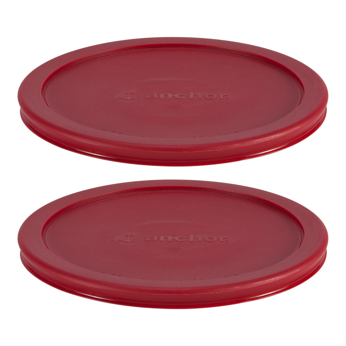 Plastic Lid Set, Red, 2-pc x 7-Cup W3K4 - product image 1