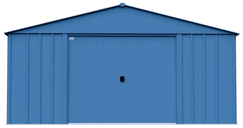 Classic 14x14-ft Blue Grey Corrosion-Resistant Steel Shed D1J7