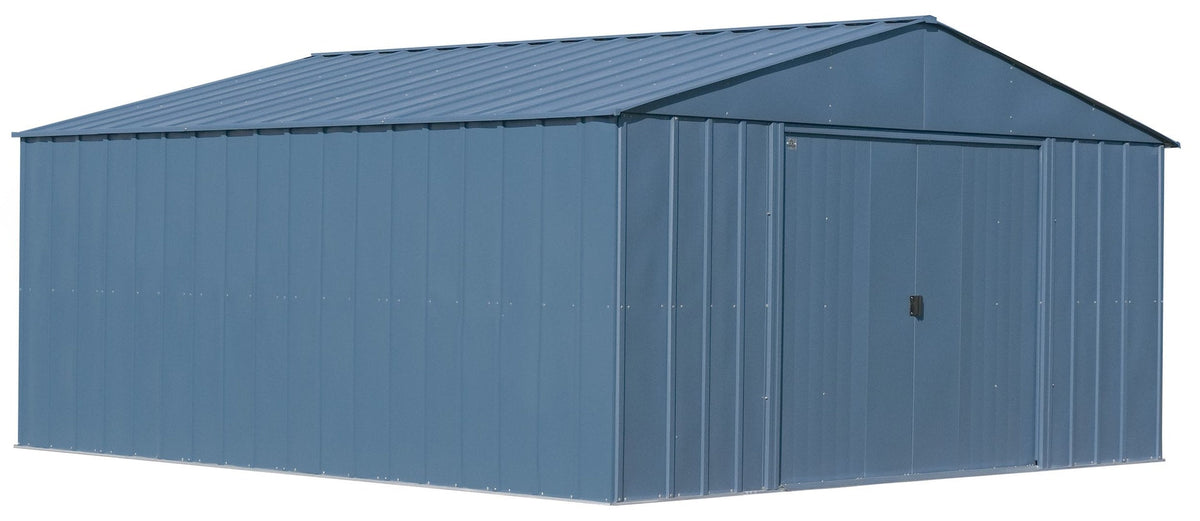 Classic 14x14-ft Blue Grey Corrosion-Resistant Steel Shed D1J7 - product image 3