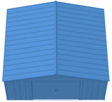 Classic 14x14-ft Blue Grey Corrosion-Resistant Steel Shed D1J7 - product image 4