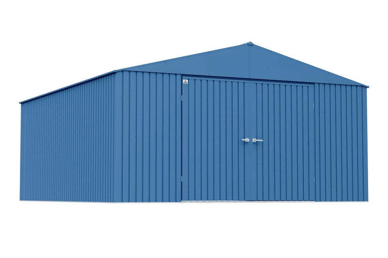 Elite 14x16-ft Blue Grey Corrosion-Resistant Steel Shed C4D0