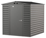 Select Galvanized Steel Storage Shed, Charcoal, 6-ft x 7-ft I4X4 - product image 2