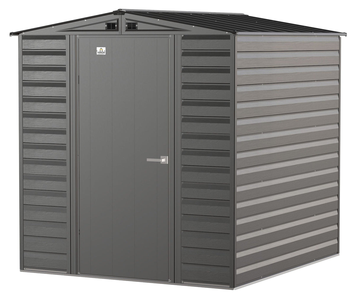 Select Galvanized Steel Storage Shed, Charcoal, 6-ft x 7-ft I4X4 - product image 2