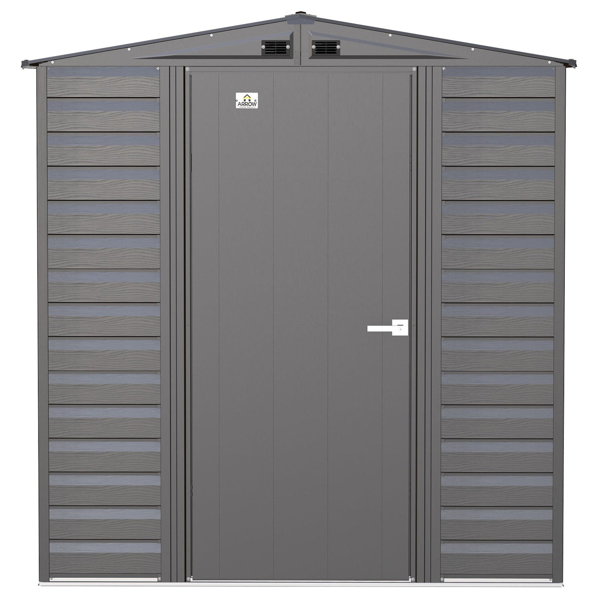 Select Galvanized Steel Storage Shed, Charcoal, 6-ft x 7-ft I4X4 - product image 3